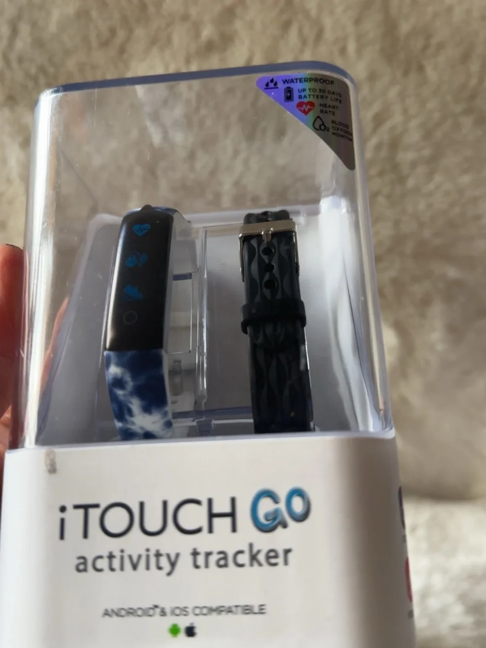 Go Activity Tracker with Pink Silicone Band